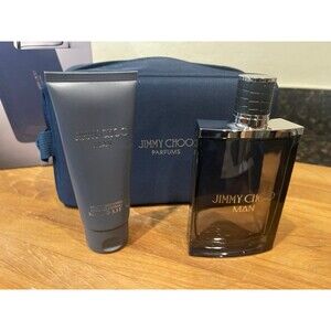New Jimmy Choo Man Eau De Toilette 3 Pc Gift Set (3.3oz)